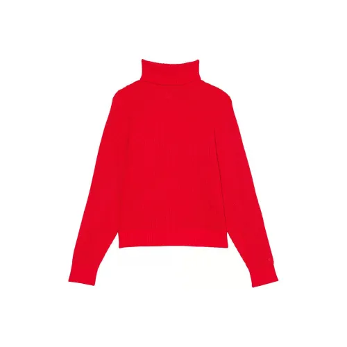 Victoria's Secret PINK Varsity Knit Chunky Turtleneck Sweater/RP Sweater Women's Red Pepper