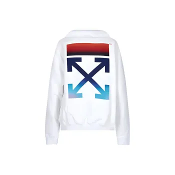 OFF WHITE Logo print Drawstring Hoodie
