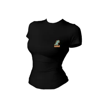 Puppytown Set in Sleeve T Shirt Women's Black