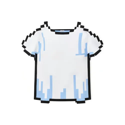 LOEWE Pixel Collection Regular T Shirt Women's White