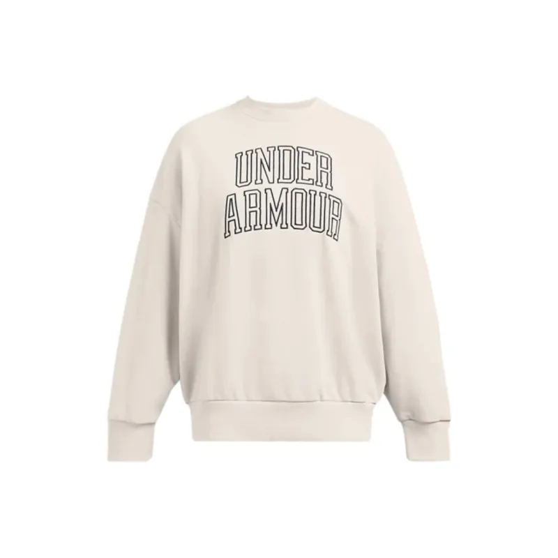 Under Armour Icon Heavyweight Terry Sweatshirt Women's Peak White-0