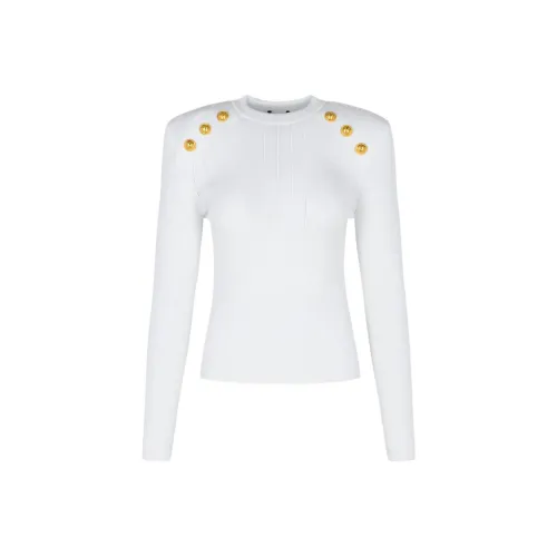 BALMAIN Button Embellished Knitted Jumper