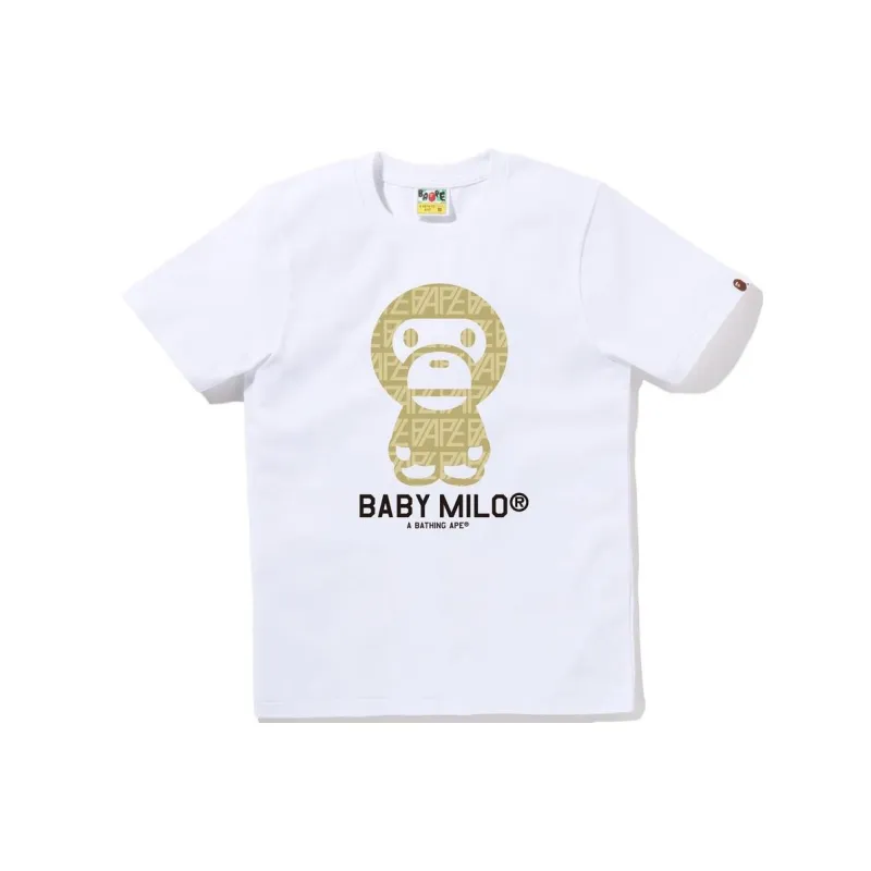 A BATHING APE Baby Milo Logo-monogram T-shirt-2