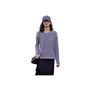 Demana Sweater Women's Purple Stripes