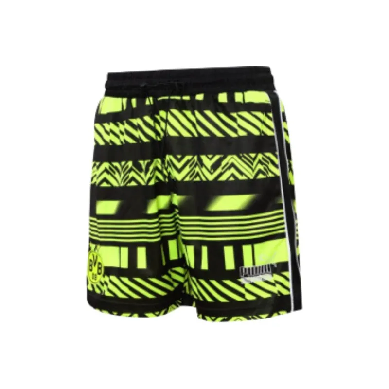 PUMA BVB Casual Shorts Men's Black Green-0
