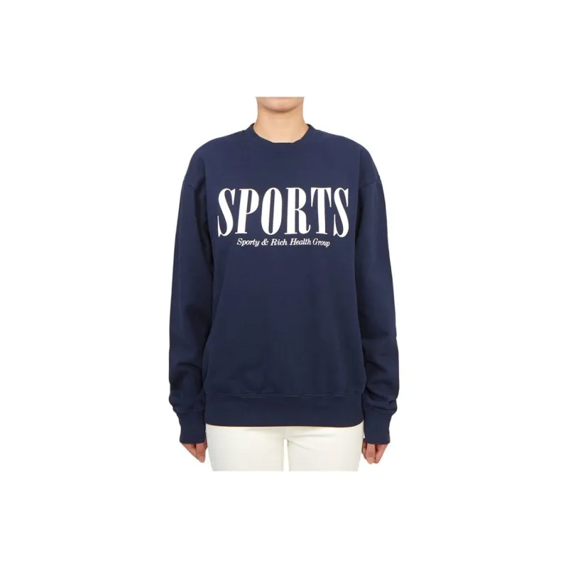 SPORTY & RICH Sweatshirt Women's Marine Blue-0