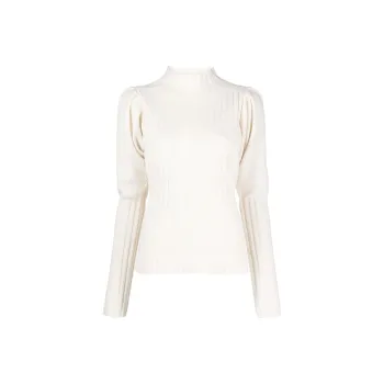 Chloé High Neck Ribbed Knit Jumper