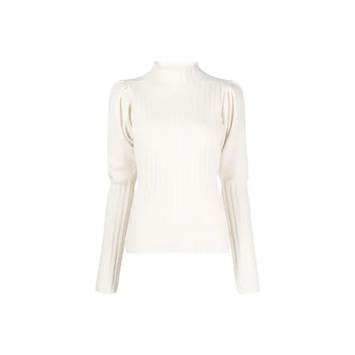 Chloé High Neck Ribbed Knit Jumper