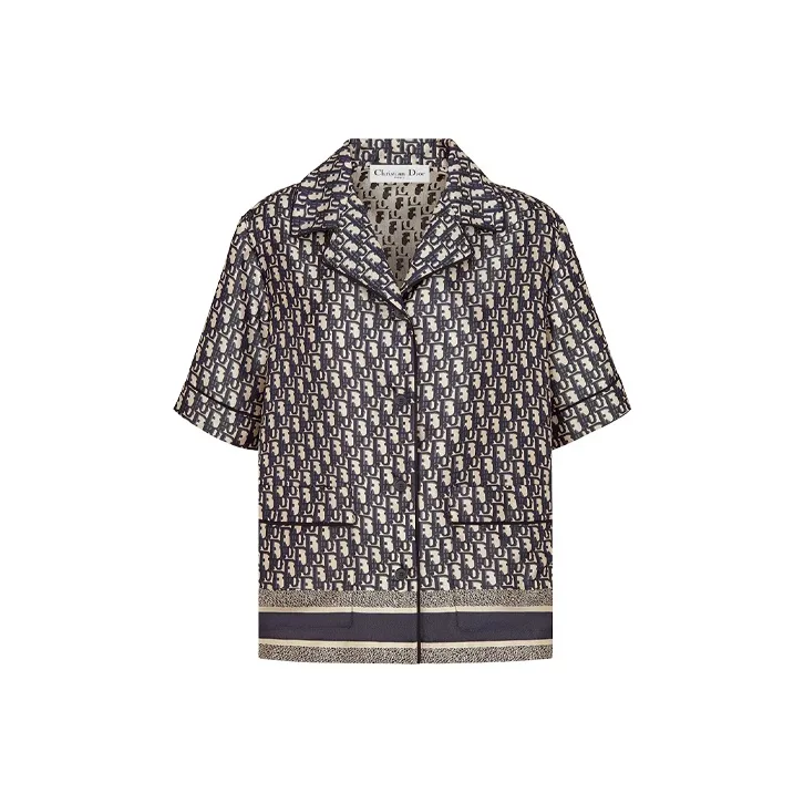 DIOR Quarterly New Products Shirts Women's Navy-0