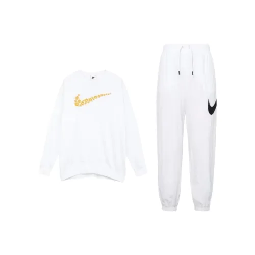 Nike Sweatshirt Set Unisex White