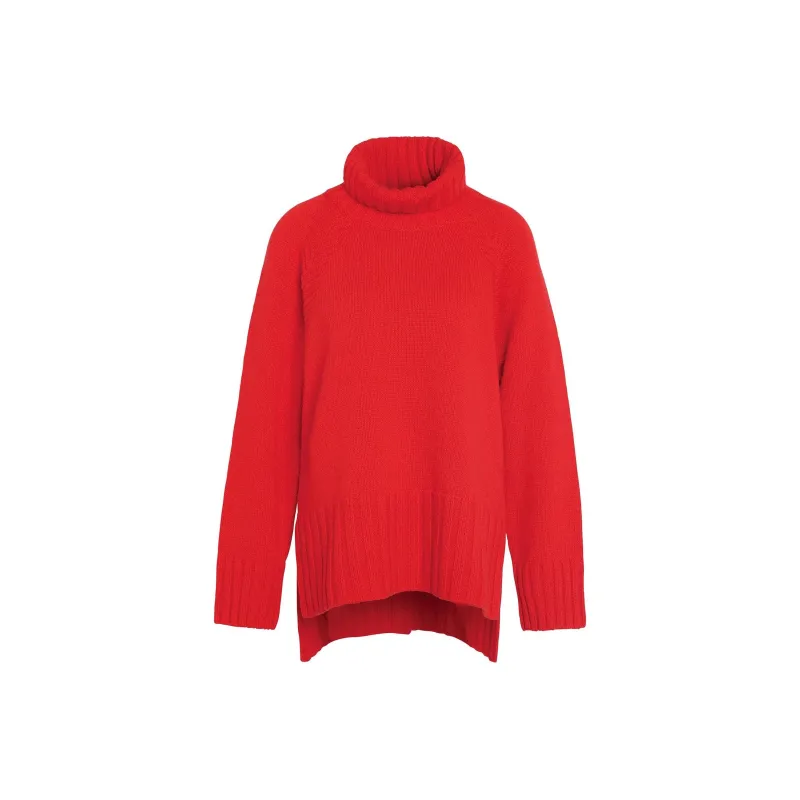 BARBOUR Norma Knitted Jumper Sweater Women's Red-0