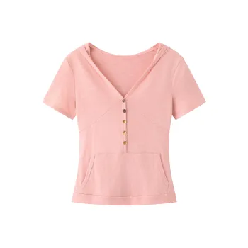 ZAZN Regular T Shirt Women's Light Pink