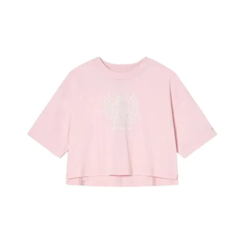 New Balance Drop Shoulder Sleeve T Shirt Women's 26 Light Pink