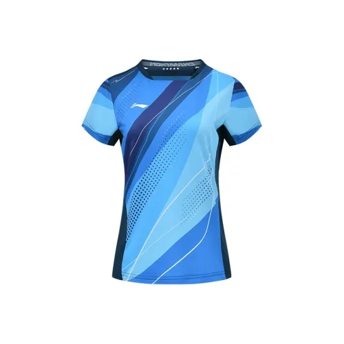 LiNing T Shirt Women's Vibrant Blue