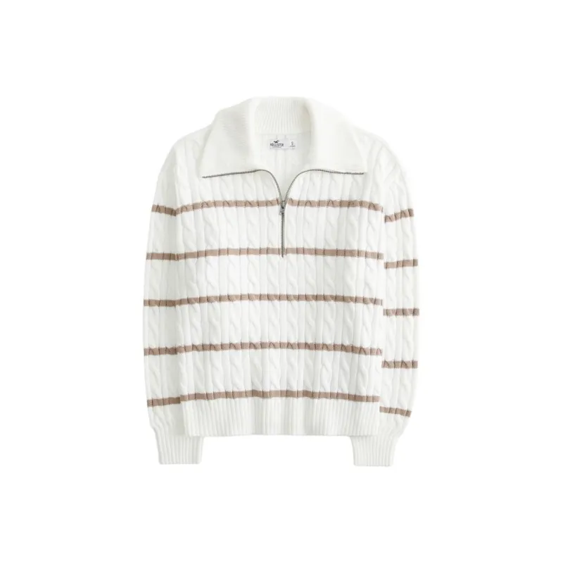 Hollister Sweater Women's White-0