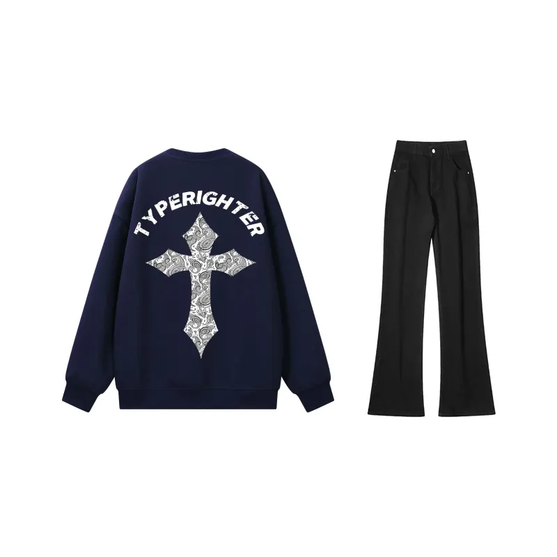 TYPERIGHTER Sweatshirt Set Unisex-5