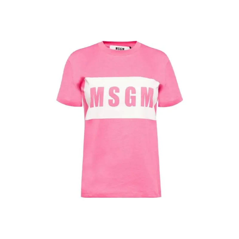 MSGM T Shirts Women's Pink-0