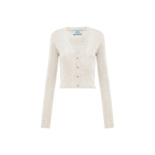 PRADA Slim Fit Knitwear Women's Beige