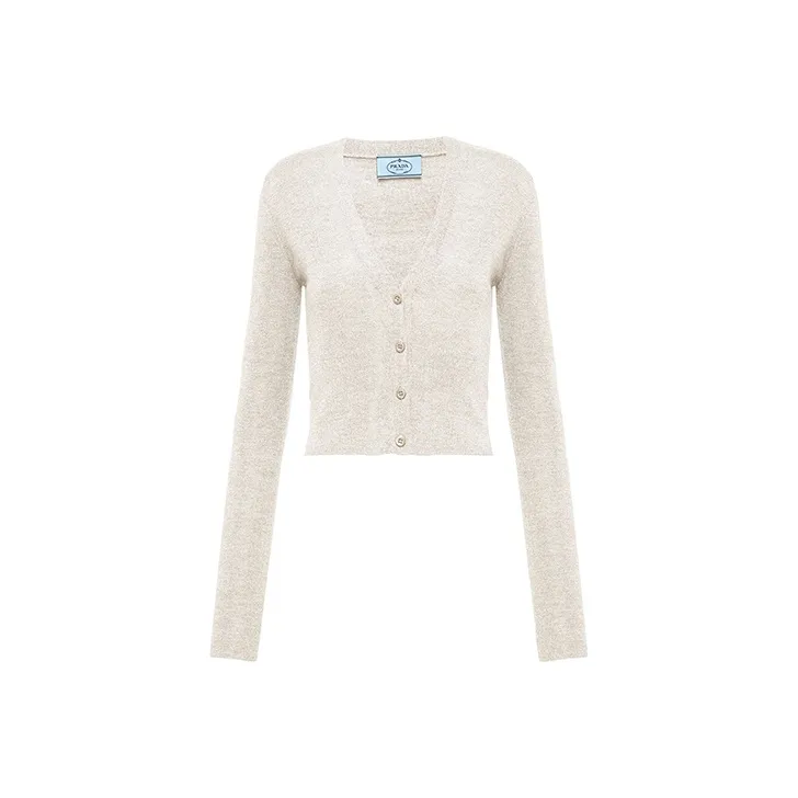 PRADA Slim Fit Knitwear Women's Beige-0