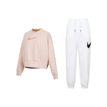 Nike Sweatshirt Sets Unisex Pink/White