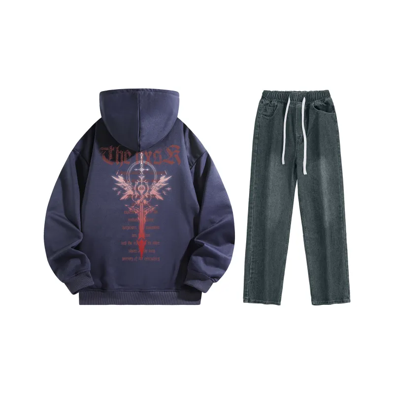 A.X.S.K Sweatshirt Sets Unisex-244