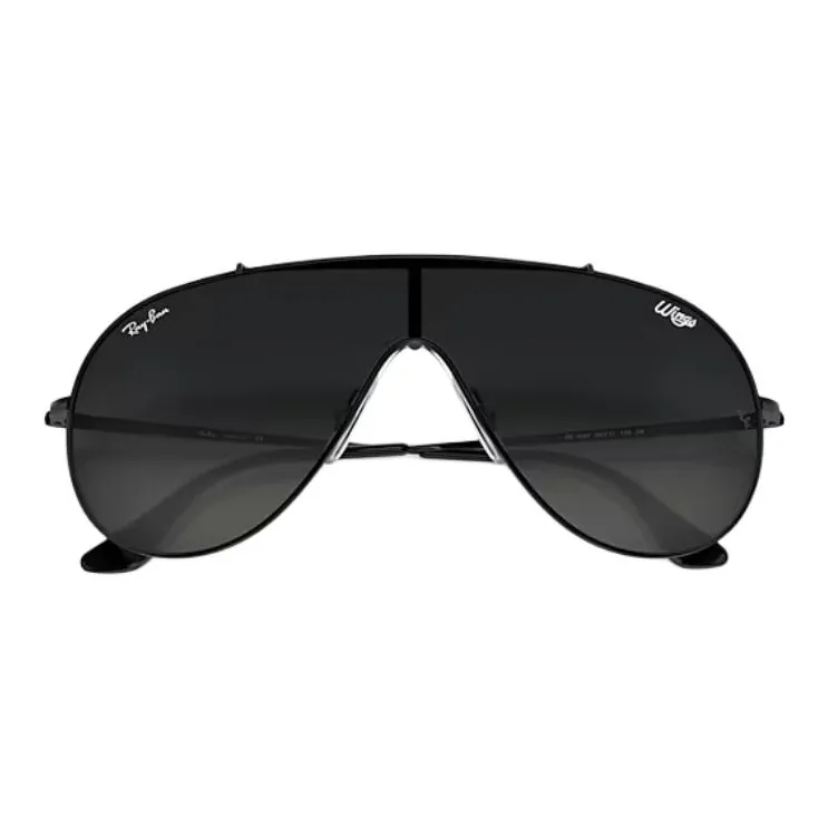 RayBan Metal Aviator Sunglasses Unisex Black-4