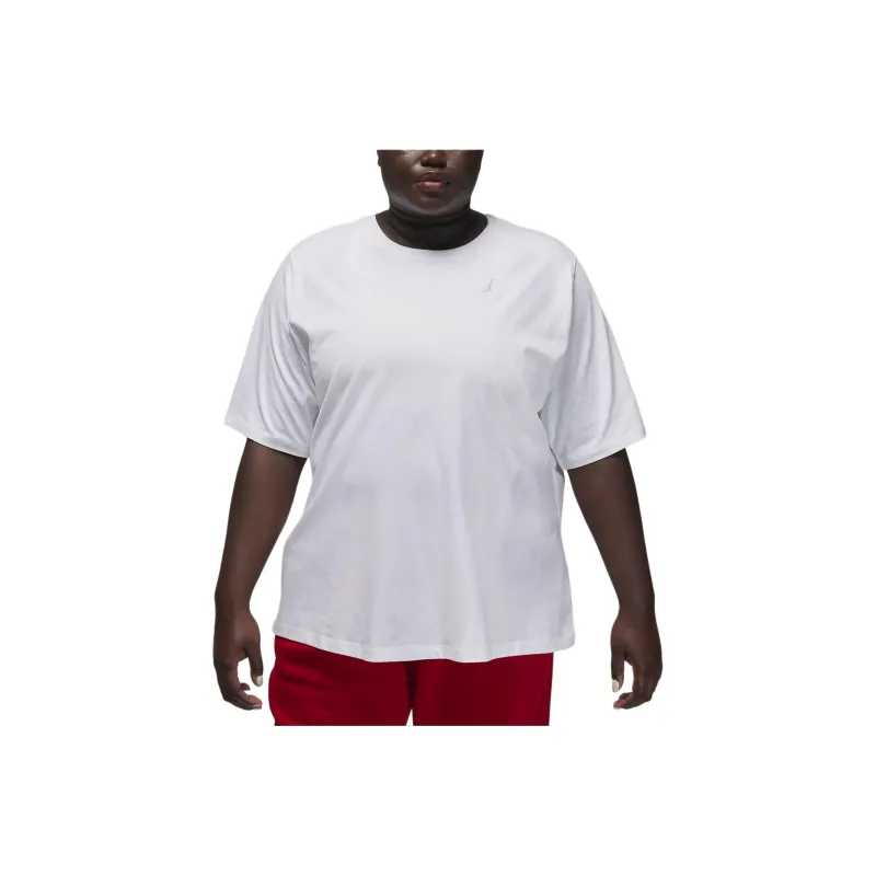 Jordan Essentials Drop Shoulder Sleeve T-Shirt Women's White-0