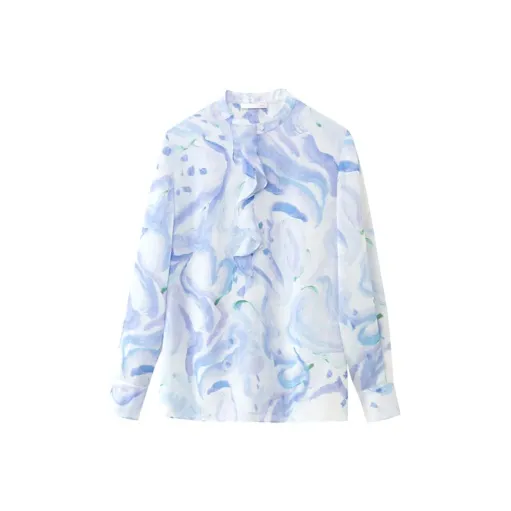 OVV Shirts Women's Light Blue Pattern 13-0