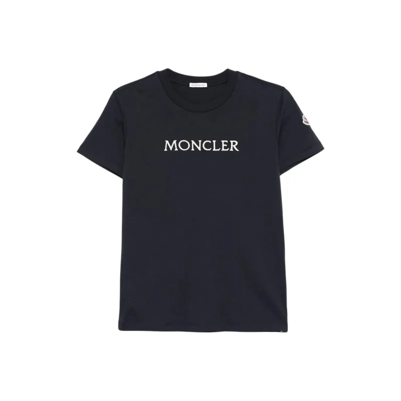 Moncler Logo embroidered T shirt-0