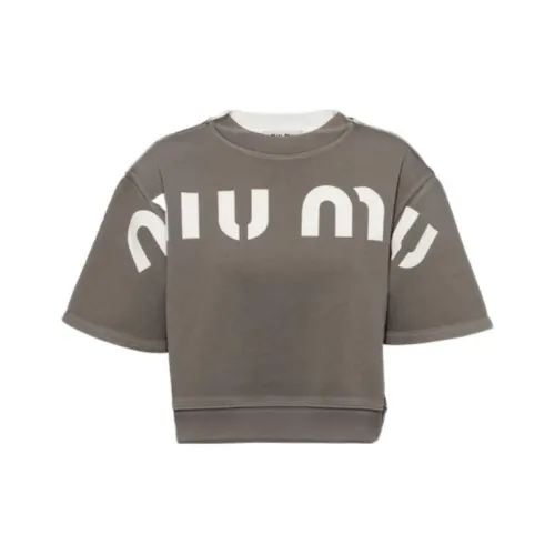 MIU MIU T Shirts Women's Taupe