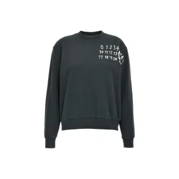 MM6 Maison Margiela Numbers Motif Sweatshirt 'Black'