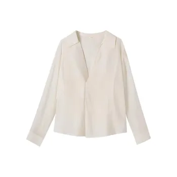 Hacikis Shirt Women's Mung Bean Beige