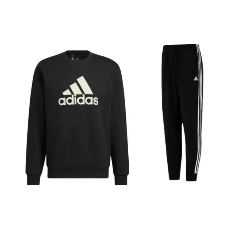 Adidas Sweatshirt Set Unisex Black-0
