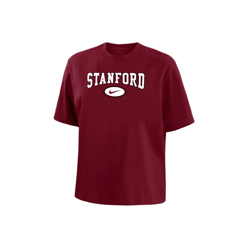 Nike Stanford Women's Nike College Boxy T Shirt-0
