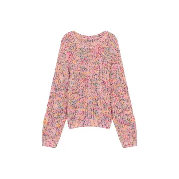ELF SACK Sweater Women's Multicolor Dots Pink
