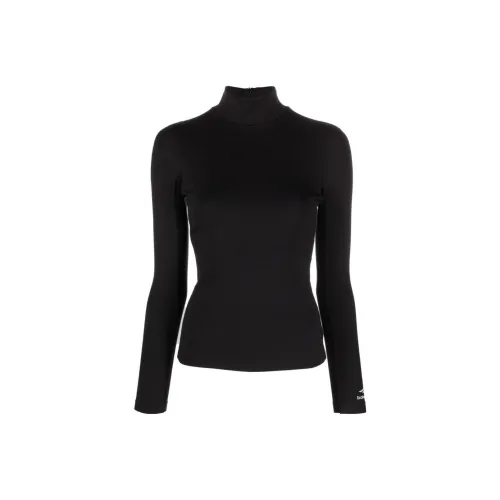 Balenciaga 3B Sports Icon Turtleneck Shirt Black