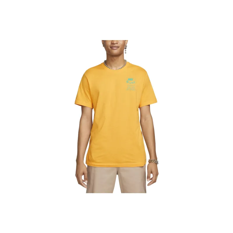 Nike Drop Shoulder Sleeve T Shirt Women's University Gold-0