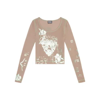DIESEL T Shirts Women's Light Brown