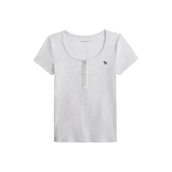 Abercrombie＆Fitch Regular T Shirt Women's Light Gray