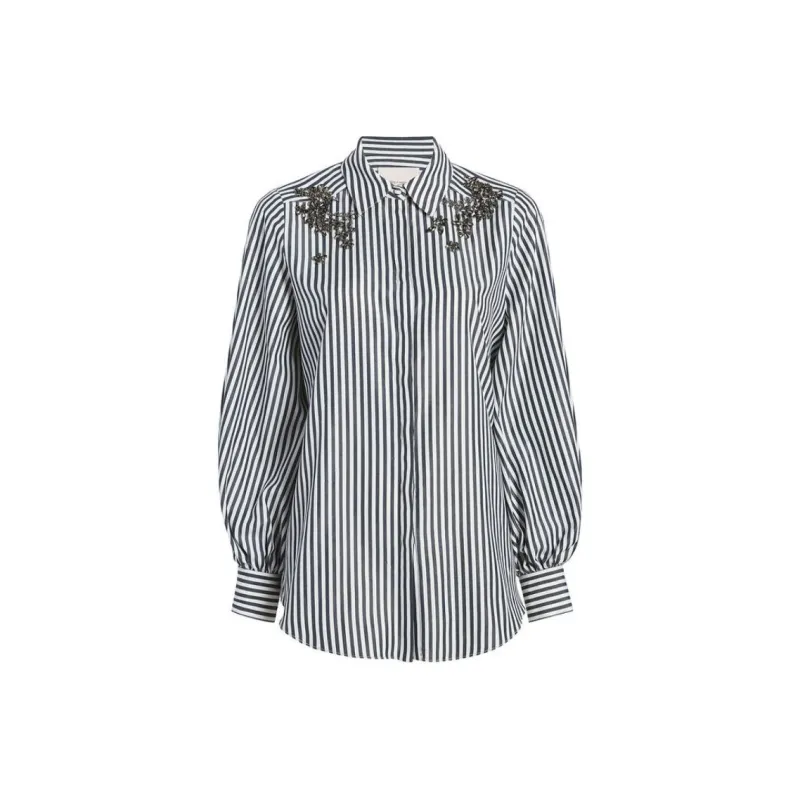 Cinq A Sept Ivy Tiana Striped Shirt-0