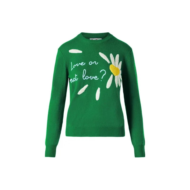 MC2 Saint Barth Daisy Embroidered Crewneck Jumper-0