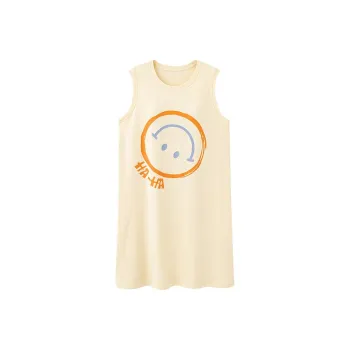XISHE Nightgown Women's Light Yellow