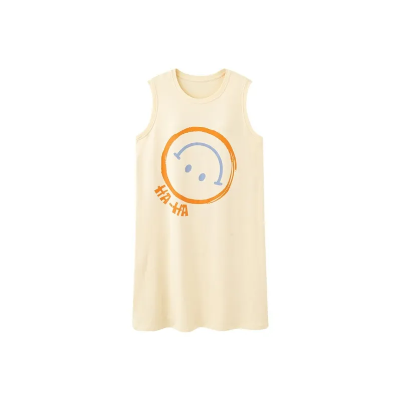 XISHE Nightgown Women's Light Yellow-0