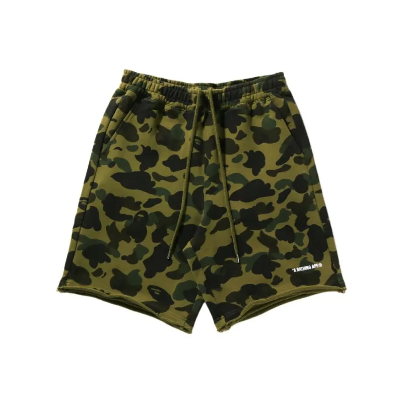 Bape 1st Camo Heavy Washed Relaxed Fit Sweat Shorts-2