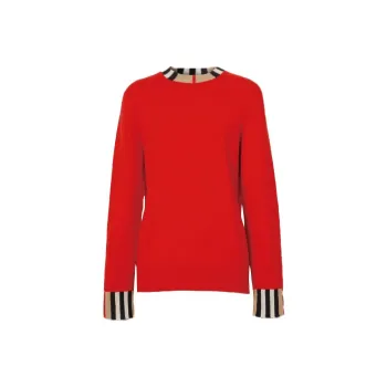 Burberry Cashmere Sweater Women's Red