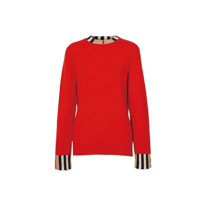 Burberry Cashmere Sweater Women's Red-0