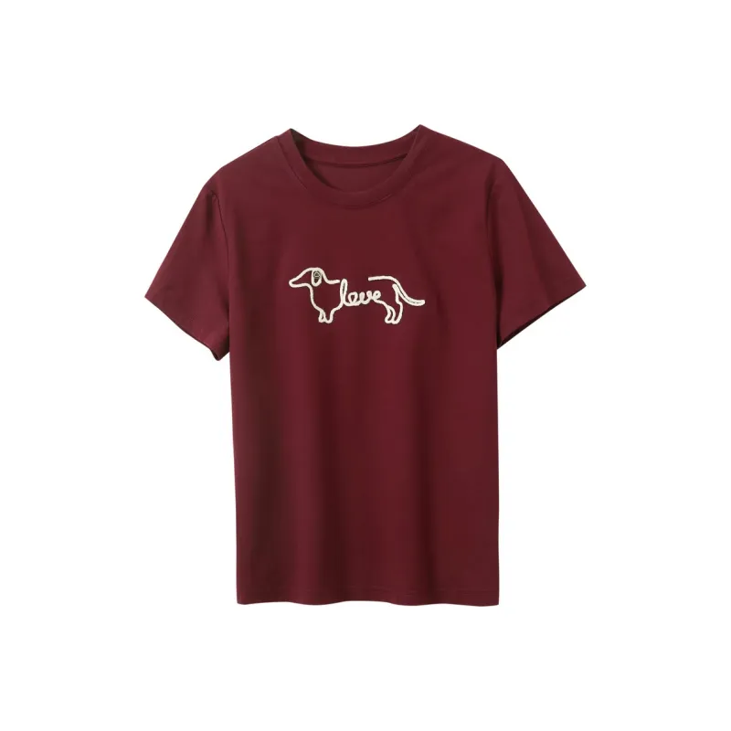3COLOUR T Shirt Women's Cherry Red-0