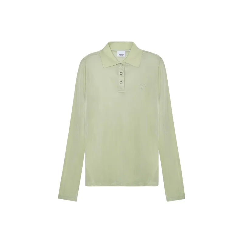 Burberry Polo Shirt Women's Mist Green-0