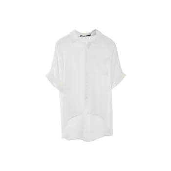 SOON FLOWER Shirt Summer Women's White