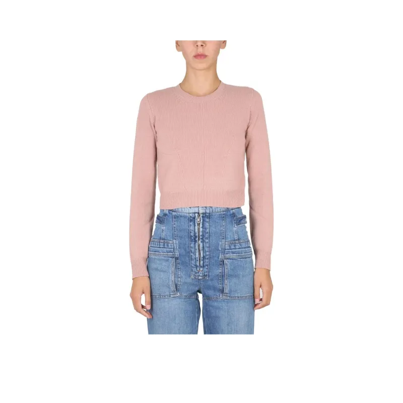 Stella McCartney Crewneck Cropped Jumper-0
